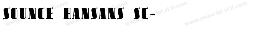 sounce hansans sc字体转换